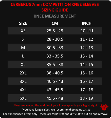 Image of 7mm COMPETITION Knee Sleeves